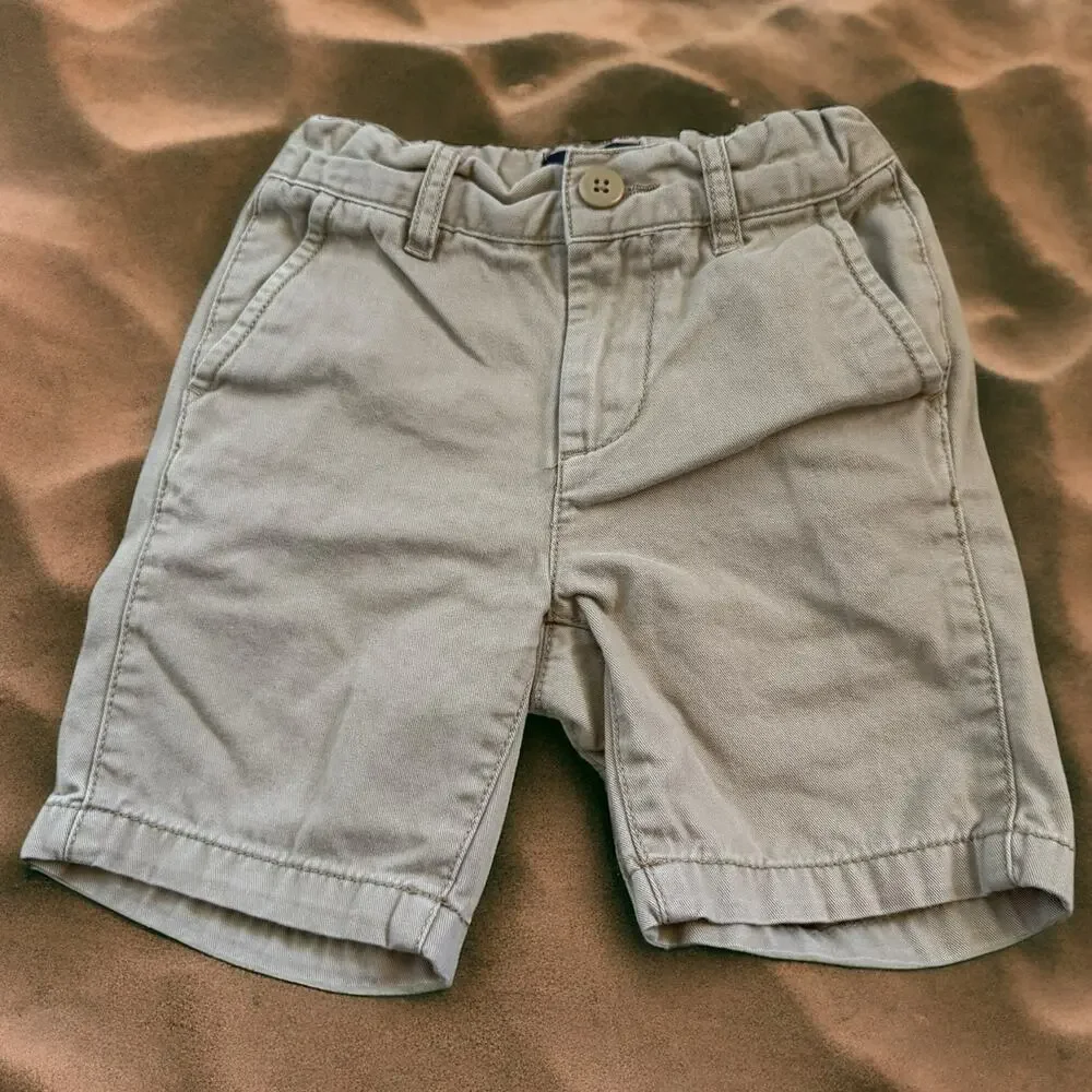 The Children's‎ Place Boys Shorts Size 5 Slim 5S Khaki Adjustable Waist Cotton
